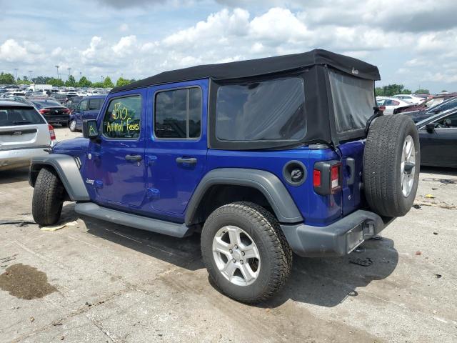 1C4HJXDN3JW332172 - 2018 JEEP WRANGLER U SPORT Bleu photo 2