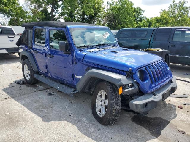 1C4HJXDN3JW332172 - 2018 JEEP WRANGLER U SPORT Bleu photo 4