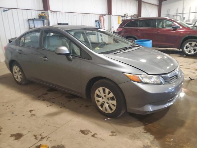 19XFB2F51CE372140 - 2012 HONDA CIVIC LX GRAY photo 4