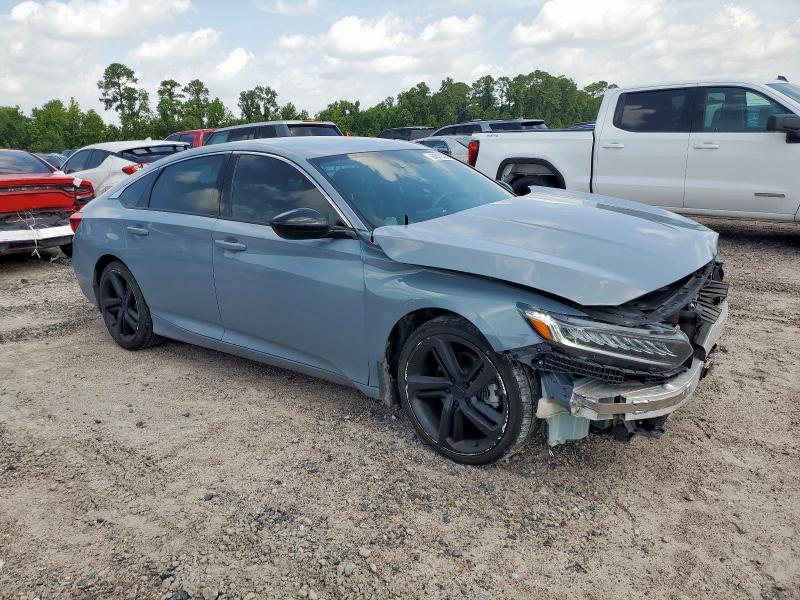 1HGCV1F38NA054638 - 2022 HONDA ACCORD SPORT GRAY photo 4