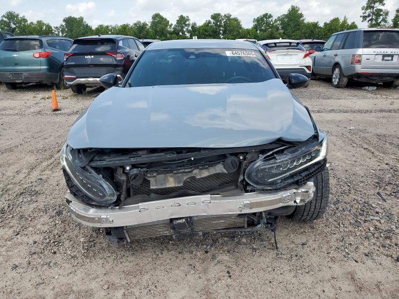 1HGCV1F38NA054638 - 2022 HONDA ACCORD SPORT GRAY photo 5