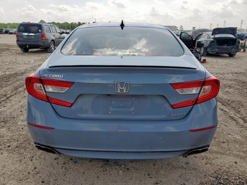 1HGCV1F38NA054638 - 2022 HONDA ACCORD SPORT GRAY photo 6