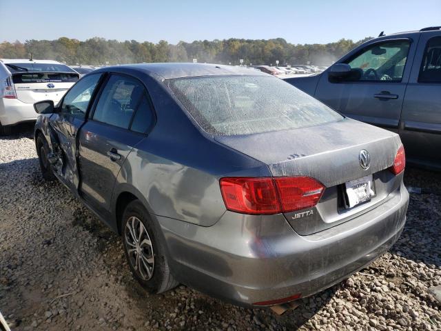 3VW2K7AJ1EM334770 - 2014 VOLKSWAGEN JETTA BASE 灰色 照片 3