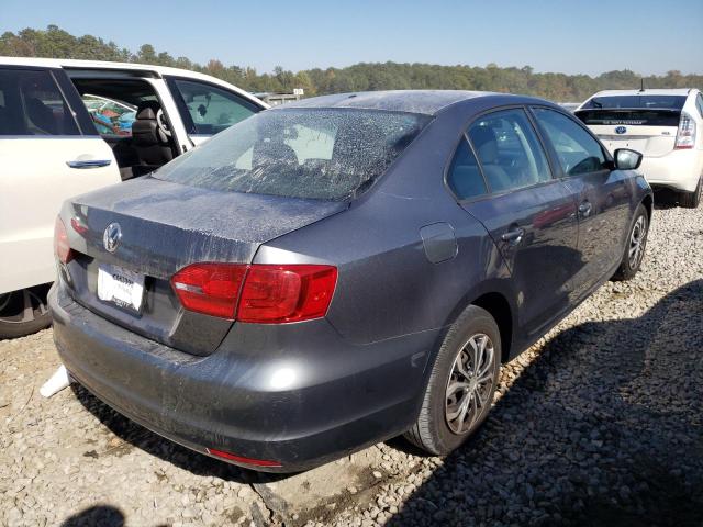 3VW2K7AJ1EM334770 - 2014 VOLKSWAGEN JETTA BASE 灰色 照片 4