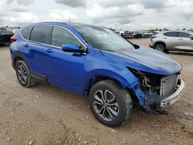 7FARW2H52ME019792 - 2021 HONDA CR-V EX BLUE photo 4