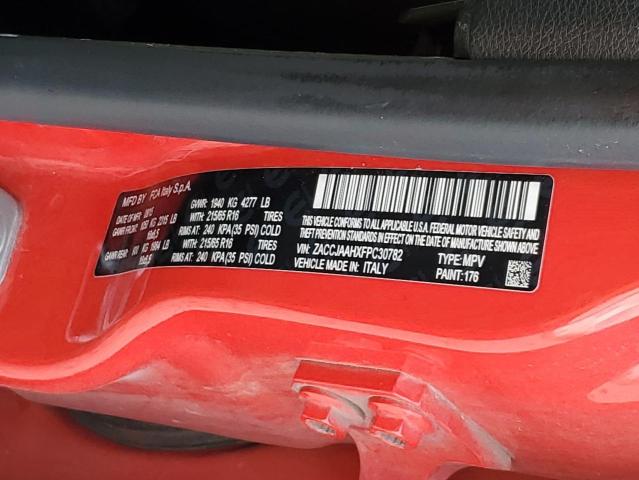 ZACCJAAHXFPC30782 - 2015 JEEP RENEGADE SPORT RED photo 13