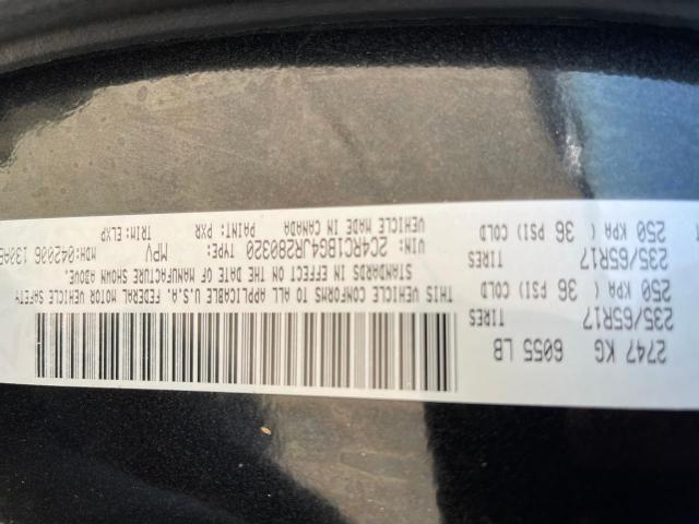 2C4RC1BG4JR280320 - 2018 CHRYSLER PACIFICA TOURING L BLACK photo 10