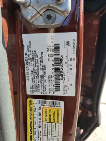 3FA6P0HD6GR404806 - 2016 FORD FUSION SE ORANGE photo 13