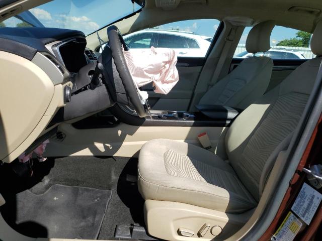 3FA6P0HD6GR404806 - 2016 FORD FUSION SE ORANGE photo 7