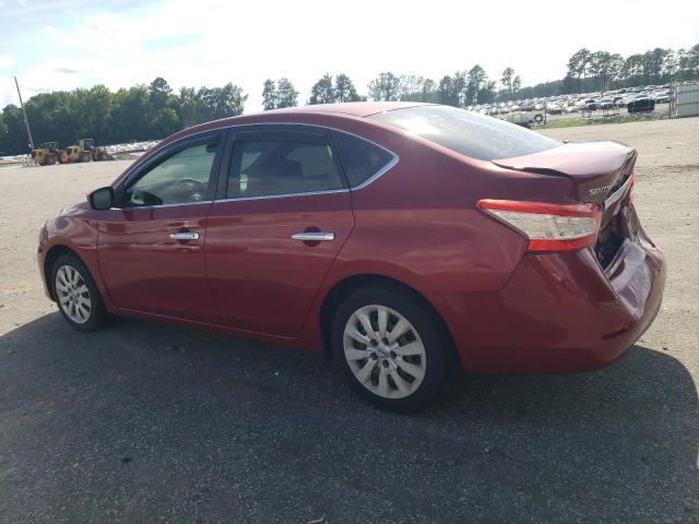 3N1AB7AP4DL778056 - 2013 NISSAN SENTRA S RED photo 2