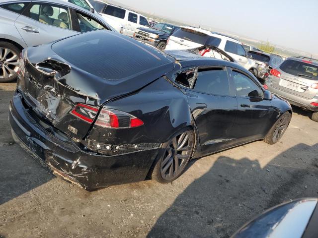 5YJSA1E61MF431821 - 2021 TESLA MODEL S BLACK photo 3
