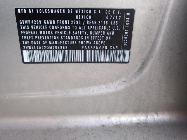 3VWLL7AJ2DM208868 - 2013 VOLKSWAGEN JETTA TDI GRAY photo 13