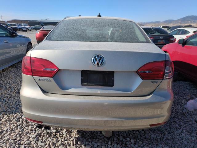 3VWLL7AJ2DM208868 - 2013 VOLKSWAGEN JETTA TDI GRAY photo 6