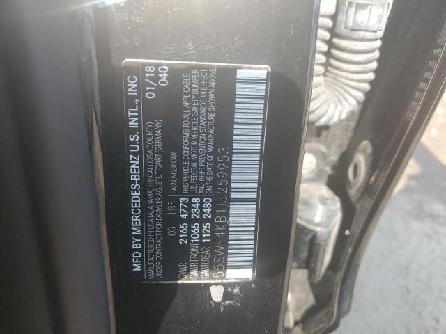 55SWF4KB1JU259953 - 2018 MERCEDES-BENZ C 300 4MATIC BLACK photo 13