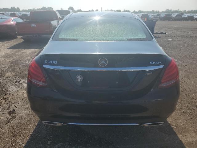 55SWF4KB1JU259953 - 2018 MERCEDES-BENZ C 300 4MATIC BLACK photo 6