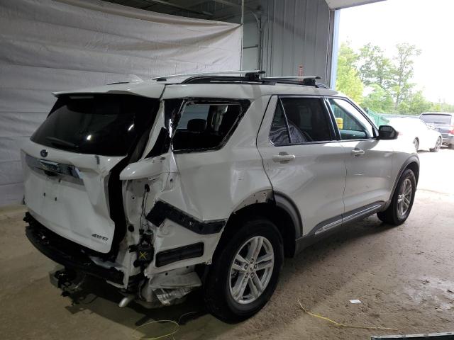 1FMSK8DH0NGB10574 - 2022 FORD EXPLORER XLT 白色 照片 3