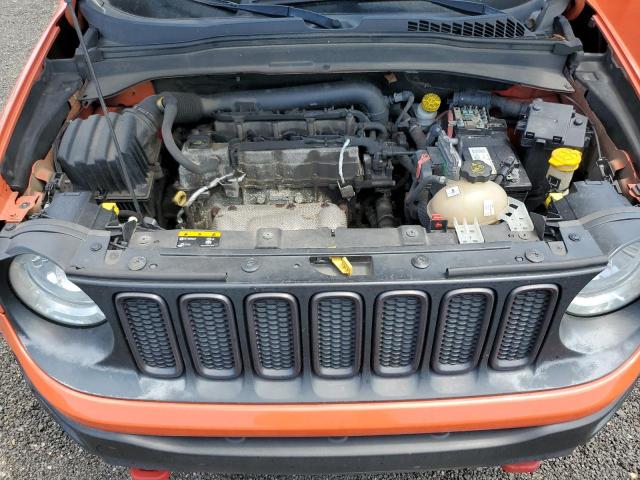 ZACCJBCBXHPE64289 - 2017 JEEP RENEGADE TRAILHAWK ORANGE photo 12