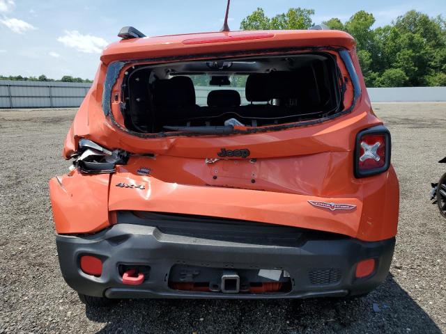 ZACCJBCBXHPE64289 - 2017 JEEP RENEGADE TRAILHAWK ORANGE photo 6
