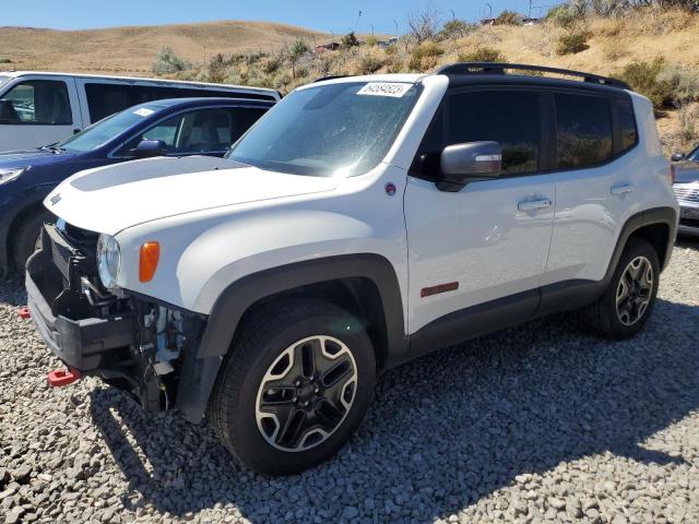 ZACCJBCT4GPE27357 - 2016 JEEP RENEGADE TRAILHAWK WHITE photo 1