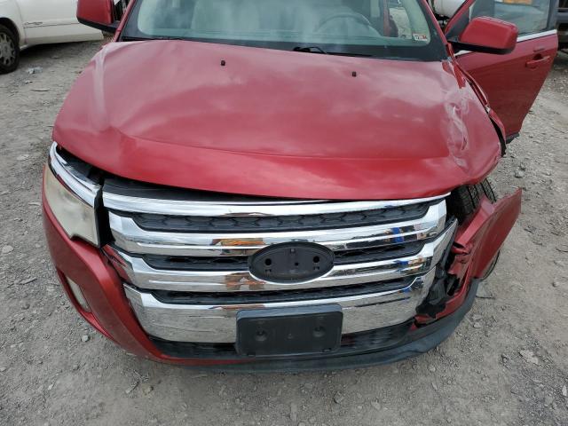 2FMDK4KC5BBA51548 - 2011 FORD EDGE LIMITED RED photo 11