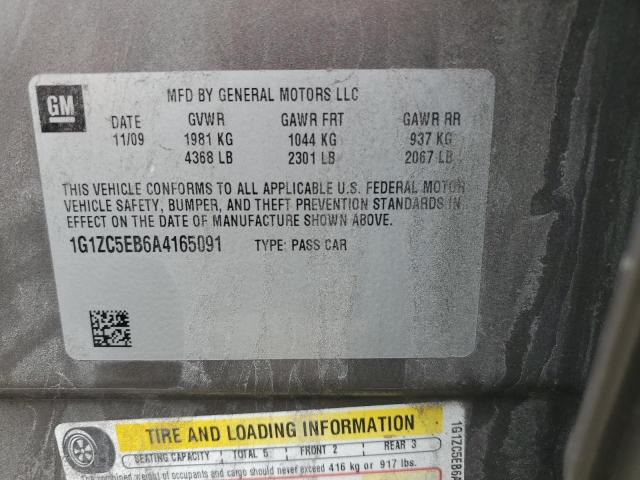 1G1ZC5EB6A4165091 - 2010 CHEVROLET MALIBU 1LT 棕色 照片 12