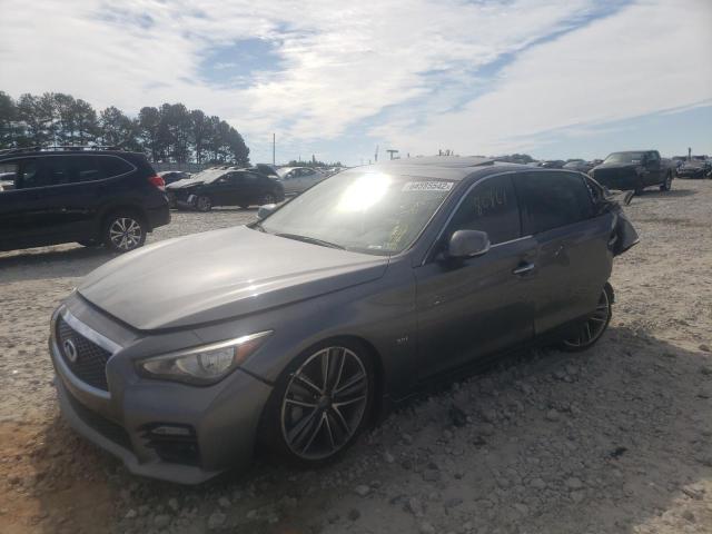 JN1EV7APXHM734244 - 2017 INFINITI Q50 PREMIUM GRAY photo 2