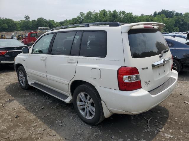 JTEEW21A060013262 - 2006 TOYOTA HIGHLANDER HYBRID WHITE photo 2