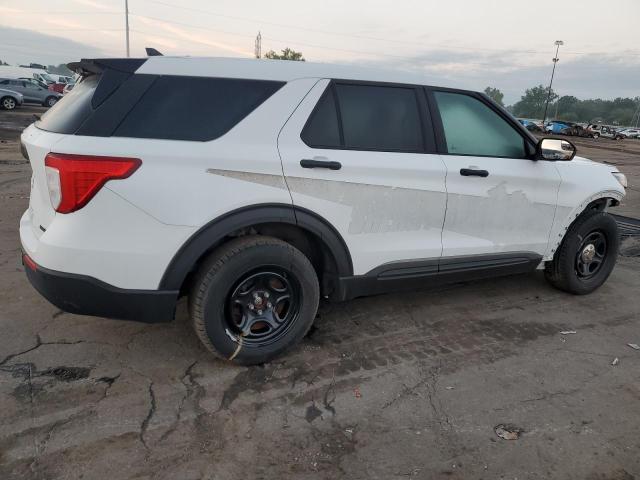 1FM5K8AB7LGA83531 - 2020 FORD EXPLORER POLICE INTERCEPTOR Beyaz fotoğraf 3