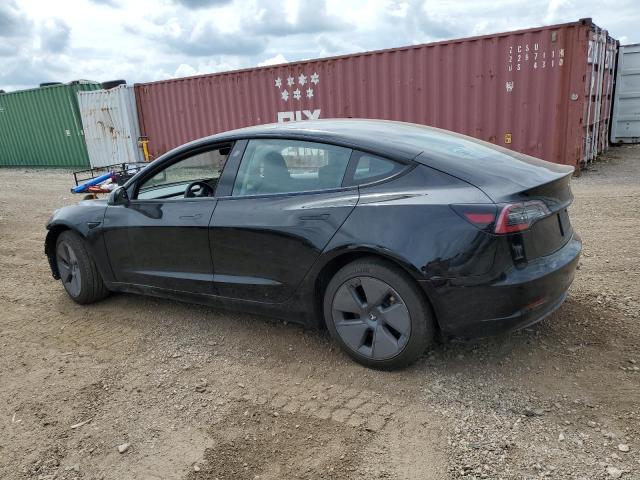 5YJ3E1EB2NF267504 - 2022 TESLA MODEL 3 შავი ფოტო 2