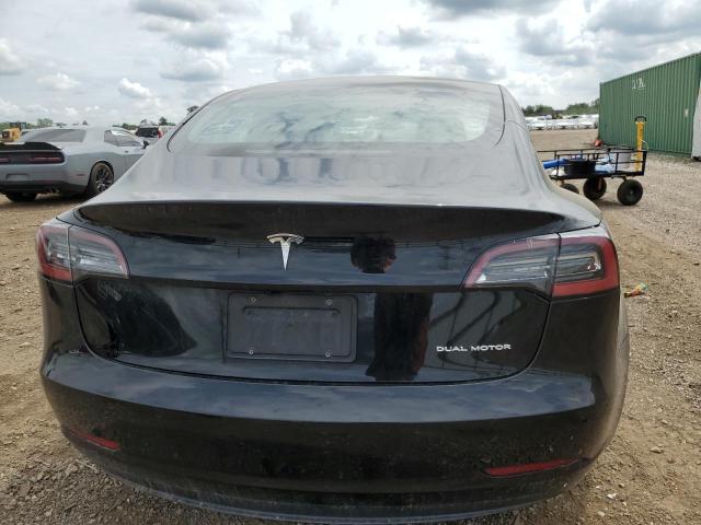 5YJ3E1EB2NF267504 - 2022 TESLA MODEL 3 შავი ფოტო 6