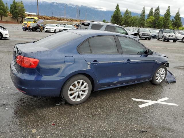 3VW2K7AJ1CM399387 - 2012 VOLKSWAGEN JETTA BASE 蓝色 照片 3