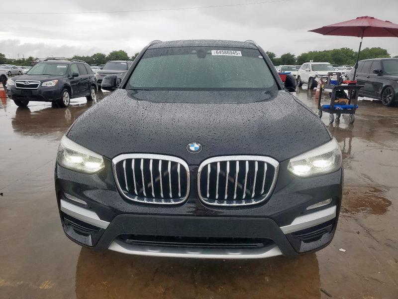 5UXTR7C54KLR45777 - 2019 BMW X3 SDRIVE30I BLACK photo 5
