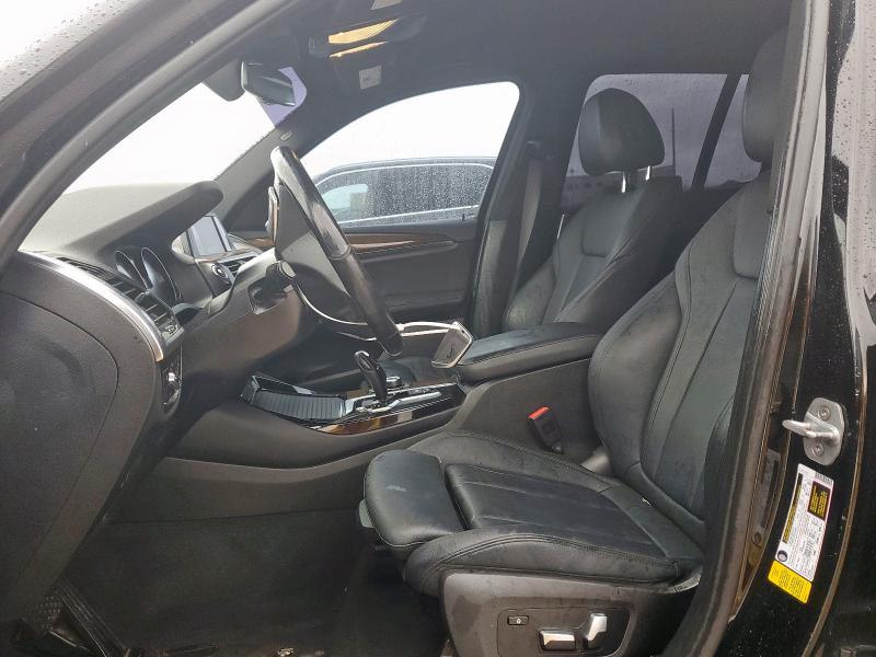 5UXTR7C54KLR45777 - 2019 BMW X3 SDRIVE30I BLACK photo 7