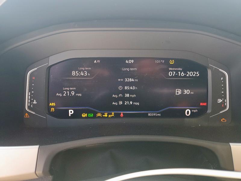 1V2WP2CA4NC507624 - 2022 VOLKSWAGEN ATLAS SE Siyah fotoğraf 9