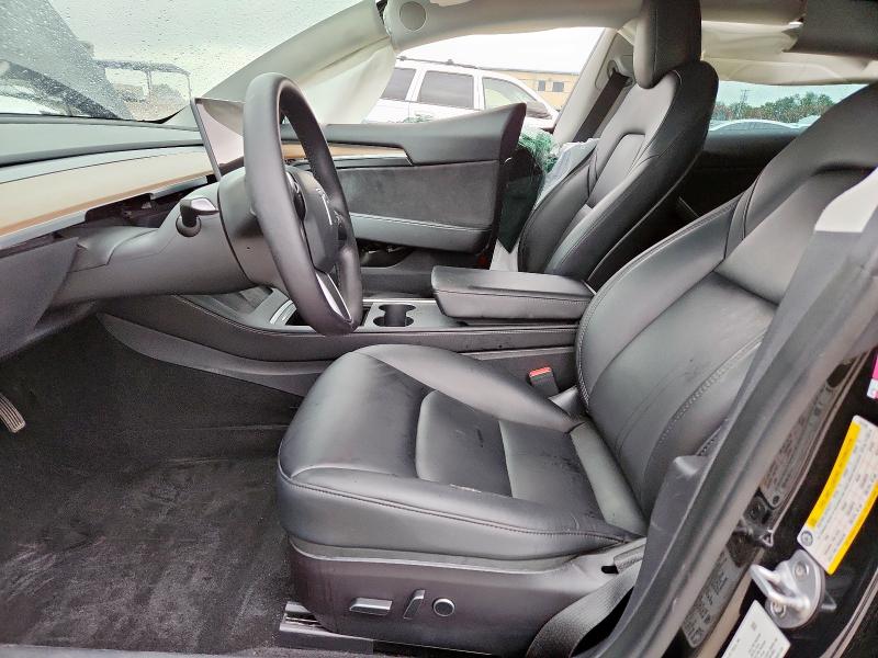 5YJ3E1EA2NF331046 - 2022 TESLA MODEL 3 黑色 照片 7