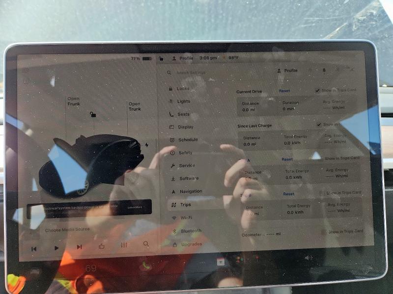 5YJ3E1EA2NF331046 - 2022 TESLA MODEL 3 黑色 照片 9