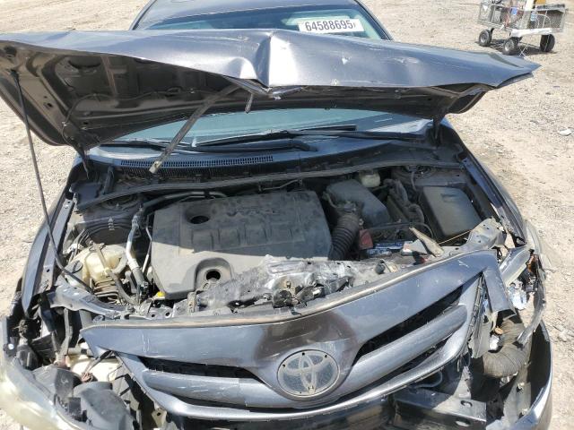 5YFBU4EE0DP148377 - 2013 TOYOTA COROLLA BASE ნაცრისფერი ფოტო 11