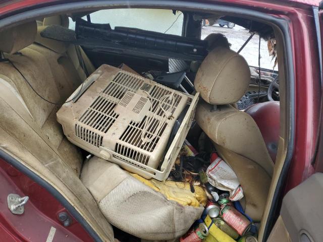 1HGFA15898L019993 - 2008 HONDA CIVIC EX BURGUNDY photo 10