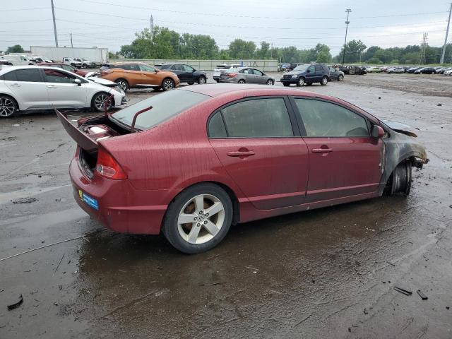 1HGFA15898L019993 - 2008 HONDA CIVIC EX BURGUNDY photo 3
