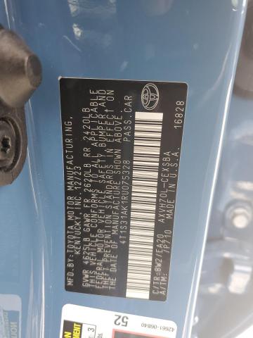 4T1S31AK1RU075328 - 2024 TOYOTA CAMRY SE NIGHT SHADE BLUE photo 12