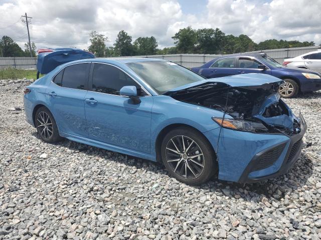 4T1S31AK1RU075328 - 2024 TOYOTA CAMRY SE NIGHT SHADE BLUE photo 4