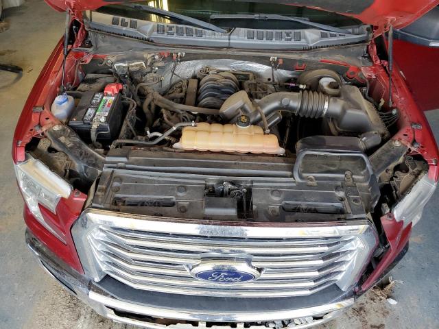 1FTEW1CF7GFC72434 - 2016 FORD F150 SUPERCREW RED photo 11