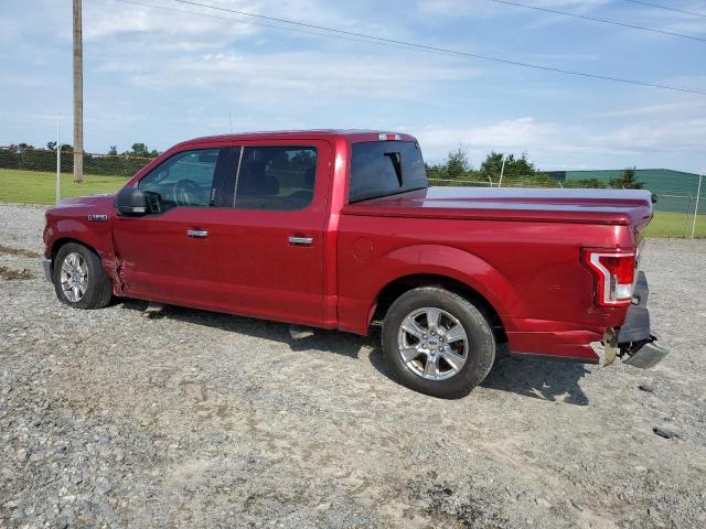 1FTEW1CF7GFC72434 - 2016 FORD F150 SUPERCREW RED photo 2