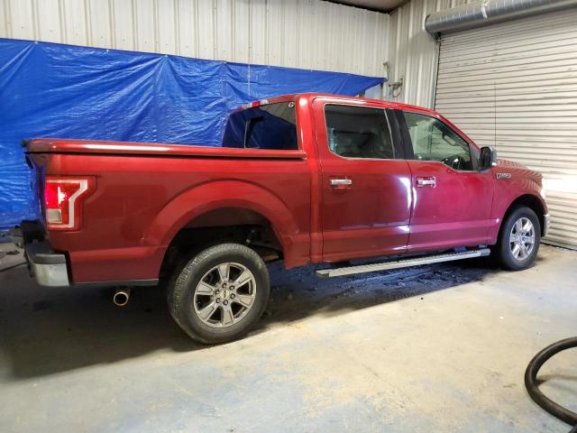 1FTEW1CF7GFC72434 - 2016 FORD F150 SUPERCREW RED photo 3