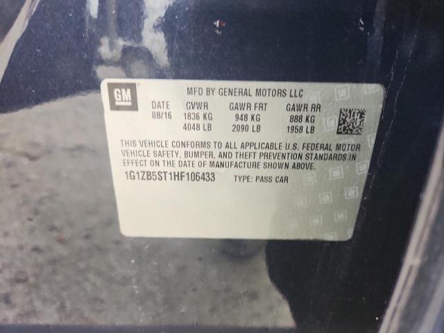 1G1ZB5ST1HF106433 - 2017 CHEVROLET MALIBU LS ლურჯი ფოტო 12