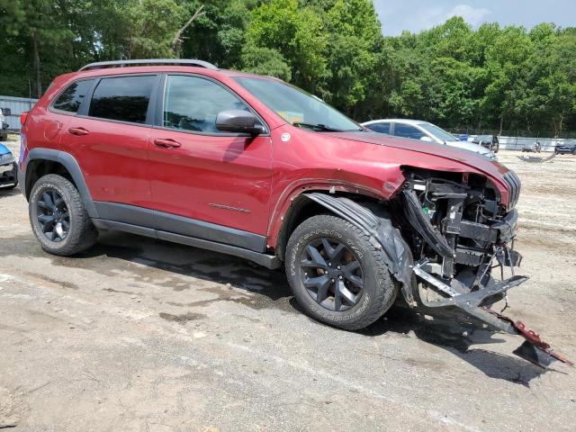 1C4PJMBS2HD227986 - 2017 JEEP CHEROKEE TRAILHAWK BURGUNDY photo 4