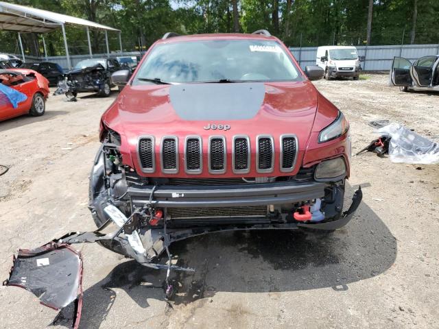 1C4PJMBS2HD227986 - 2017 JEEP CHEROKEE TRAILHAWK BURGUNDY photo 5
