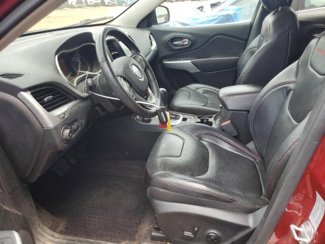 1C4PJMBS2HD227986 - 2017 JEEP CHEROKEE TRAILHAWK BURGUNDY photo 7