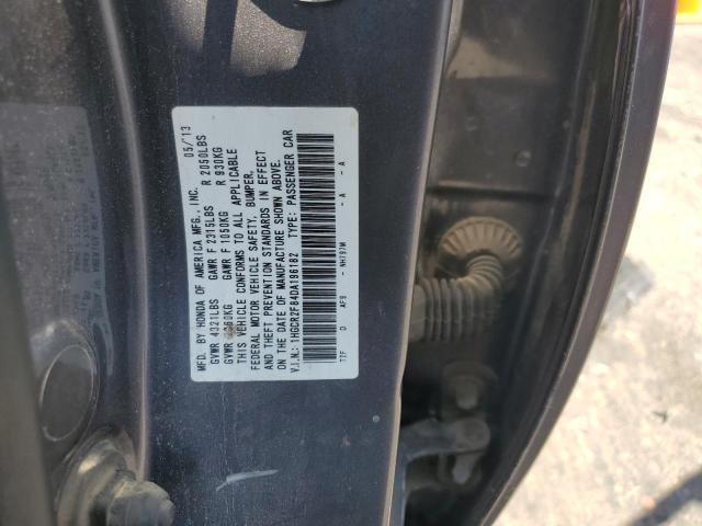 1HGCR2F84DA196182 - 2013 HONDA ACCORD EXL GRAY photo 12