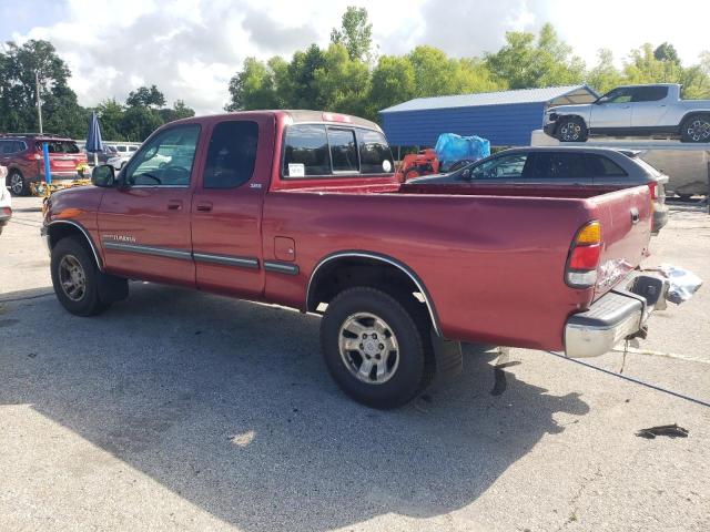 5TBRT34141S183901 - 2001 TOYOTA TUNDRA ACCESS CAB Темно-червоний фото 2